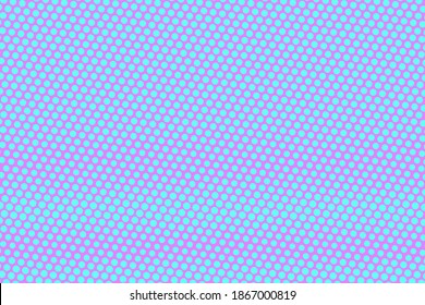 Fondo vector de medio tono con puntos rosa y azul