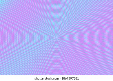 Fondo vector de medio tono con puntos rosa y azul