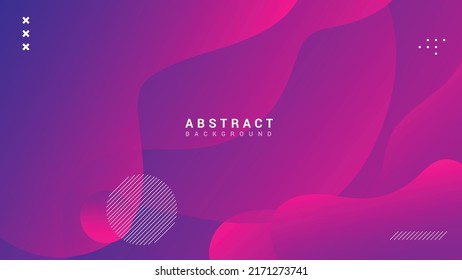 Pink blue   geometric pattern background. Trendy gradient Fluid shapes composition. Cool background design for banner, landing page, cover, UI, flare, posters. Abstract background. EPS 10