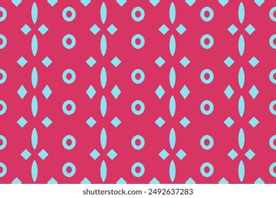A pink and blue geometric pattern. Perfect for fashion, home decor, and digital projects.