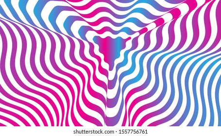 Pink blue geometric stripes vector background. Abstract gradient illustration wallpaper texture for website design and banner social media business advertising. Minimal style. 