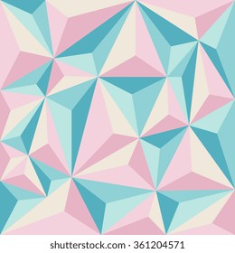 Pink and blue geometrical background - Vector
