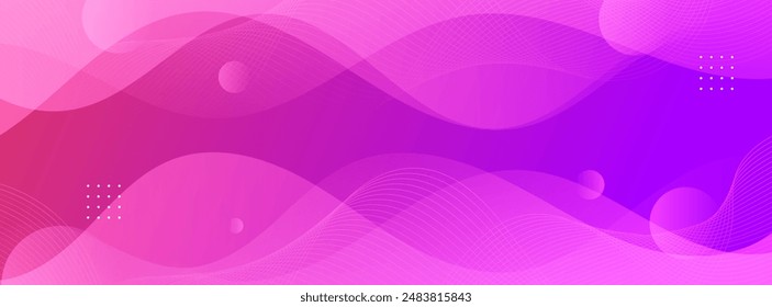 Pink and blue gradations, wavy effect style, abstract backgruond.,concept banner,memphis. Eps 10.