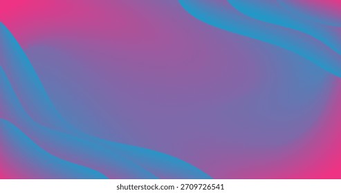 Pink Blue Gradient Fluid Mesh on Abstract Background Copy Space