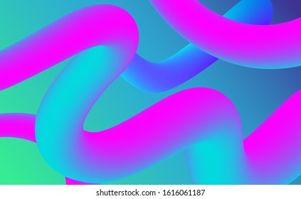 Pink and Blue Gradient in liquid fluid shape on color Background