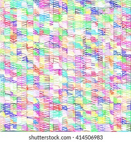 Pink blue green triangle line on white beautiful abstract background