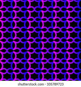 pink blue grid on a black background