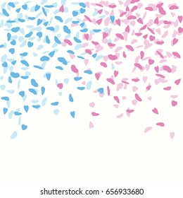 Pink And Blue Heart Confetti