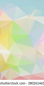 Pink blue light Pastel geometric rumpled triangular low poly style vector Background for Smart phone