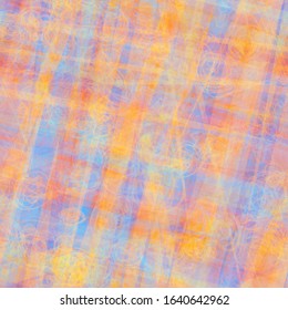 Pink, blue, orange seamless texture from intersecting stripes. Abstract vector background for web page, banners backdrop, fabric, home decor, wrapping