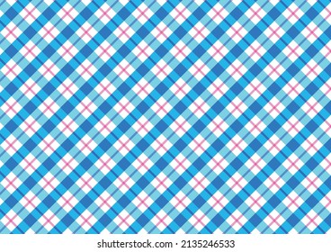 Pink blue plaid background pattern