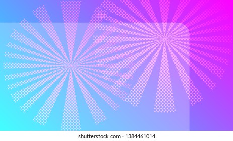 The pink and blue pop art background. ( vector )
