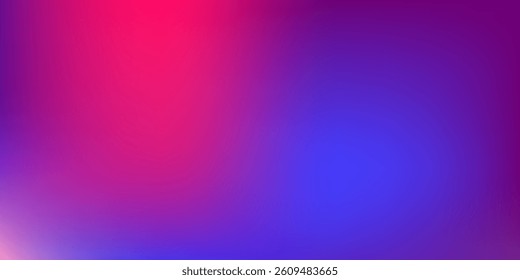 Pink, blue and purple gradient colour blurry abstract background vector illustration. Futuristic concept. High quality graphic.