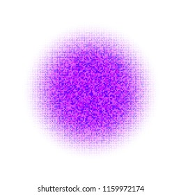 Pink, blue, red halftone circles, dots pattern, vector, grunge. Comic texture background. Monochrome half-tone. Circle halftone Dots, colorful geometric gradient for pop art designs.