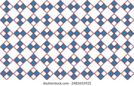 Pink and blue Seamless argyle pattern in blue and white colors, two tone diamond checkerboard repeat pattern, replete image, design for fabric printing