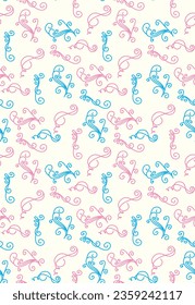 Pink and Blue Seamless Wallpaper for Gender Reveal Party