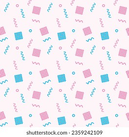 Pink and Blue Sprinkles Seamless Wallpaper for Gender Reveal Party