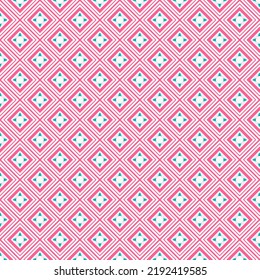 Pink Blue Texture Square Shape Tiles Textile Banner Fabric Fashion Clothes Decorative Elements Carpet Laminate Backdrop Wallpaper Background Interior Design Wrapping Paper Print Art Geometric Pattern 