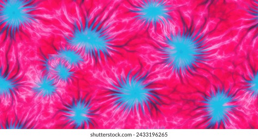 Pink and blue tie dye pattern seamless  , Colorful tie dye pattern abstract background. Tie Dye two Tone. Abstract batik brush seamless and repeat pattern design.