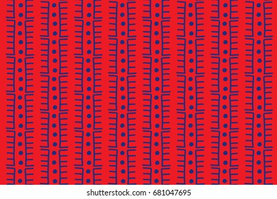 Pink and blue tribal pattern