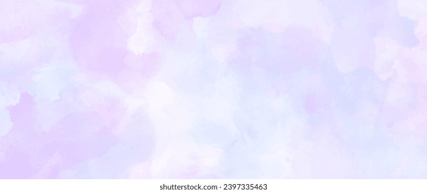 Pink and blue vector watercolor art background. Elegant texture for cover design, cards, flyers, poster, banner. Hand drawn abstract  painted template for design. Watercolour backdrop.