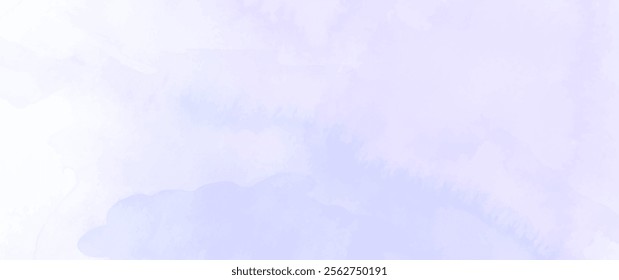 Pink and blue vector watercolor art background. Elegant texture for cover design, cards, flyers, poster, banner. Hand drawn abstract painted template for design. Watercolor backdrop.