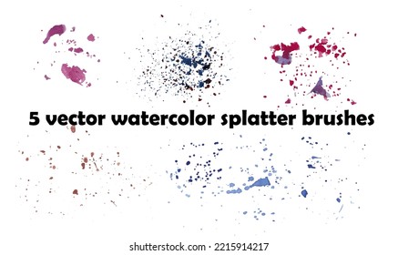 pink, blue, violet Paint splatter background. brush vector