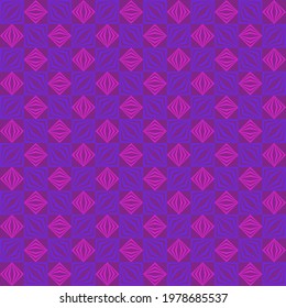 pink blue violet repetitive background. striped squares. abstract geometric shapes. vector seamless pattern. fabric swatch. wrapping paper. continuous print. design element for textile, decor, apparel