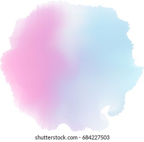 pink blue watercolor, vector