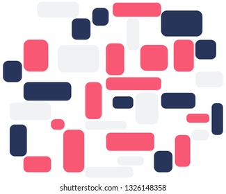 pink blue white rectangles are symmetrically arranged on white background, motion, pattern, graphics, designer element, screensaver, background, poster, textile, Wallpaper