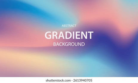 Pink Blue and Yellow Abstract Gradient Background EPS