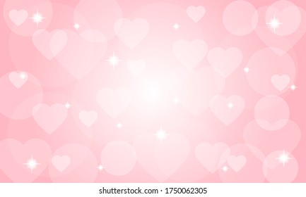 Pink blurred valentine's day with bokeh background