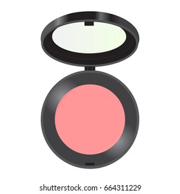 pink blusher vector illustration