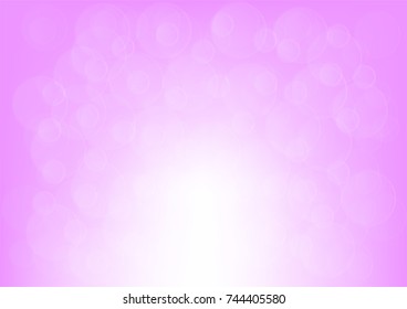 Pink bokeh abstract background, Vector illustration