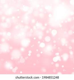 Pink bokeh abstract texture. Blurred bright light
