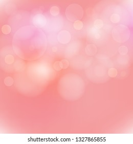 Pink bokeh background.