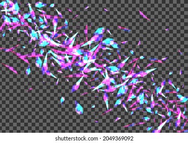 Vector transparente de fondo de boquilla rosa. Diseño De Decoración Flare. Ilustración de Violet Romance. Celebro multicolor. Tarjeta Twinkle Splash.