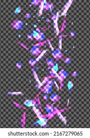 Pink Bokeh Background Transparent Vector. Particle Galaxy Texture. Glow Rays Illustration. Blur Emotion. Glare Realistic Template.