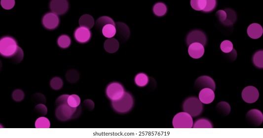 Pink bokeh, blurred background with sparkling lights, blurry glitter effect.