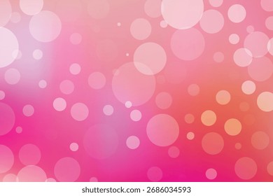 Pink bokeh gradiente fundo vetor design em tons de coral rosa suave, papel de parede de luz borrado abstrato com círculos brilhantes, romântico pastel padrão fundo para design criativo, ilustração EPS10