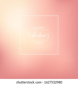 Pink Bokeh Heart Valentine Background