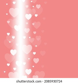 Pink bokeh light heart stars background