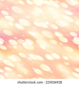 Pink bokeh light motion effect vector seamless pattern