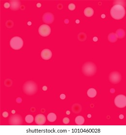 Pink bokeh lights background. Blur glitter texture. Sparkle overlay effect. Defocused effect. Illuminated abstract print. Soft. Tender. Love, Sweet moment. Girly, Childish, Baby Backdrop. Vector.