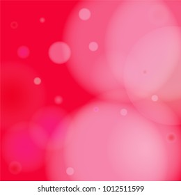 Pink bokeh lights background. Blur glitter texture. Sparkle overlay effect. Defocused effect. Illuminated abstract print. Soft. Tender. Love, Sweet moment. Girly, Childish, Baby Backdrop. Vector.