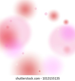 Pink bokeh lights background. Blur glitter texture. Sparkle overlay effect. Defocused effect. Illuminated abstract print. Soft. Tender. Love, Sweet moment. Girly, Childish, Baby Backdrop. Vector.
