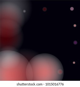 Pink bokeh lights background. Blur glitter texture. Sparkle overlay effect. Defocused effect. Illuminated abstract print. Soft. Tender. Love, Sweet moment. Girly, Childish, Baby Backdrop. Vector.