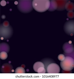 Pink bokeh lights background. Blur glitter texture. Sparkle overlay effect. Defocused effect. Illuminated abstract print. Soft. Tender. Love, Sweet moment. Girly, Childish, Baby Backdrop. Vector.