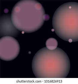 Pink bokeh lights background. Blur glitter texture. Sparkle overlay effect. Defocused effect. Illuminated abstract print. Soft. Tender. Love, Sweet moment. Girly, Childish, Baby Backdrop. Vector.