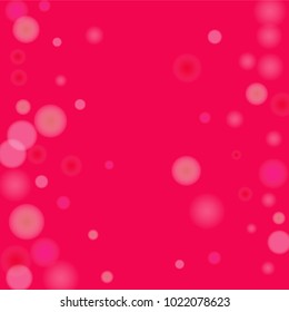 Pink bokeh lights background. Blur glitter texture. Sparkle overlay effect. Defocused effect. Illuminated abstract print. Soft. Tender. Love, Sweet moment. Girly, Childish, Baby Backdrop. Vector.
